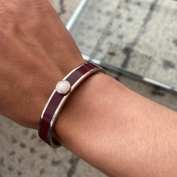 Coach purple and silver hinged bangle - Picture 2 of 3